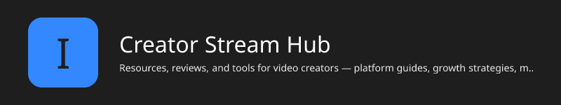 Creator Stream Hub | Intl.Live